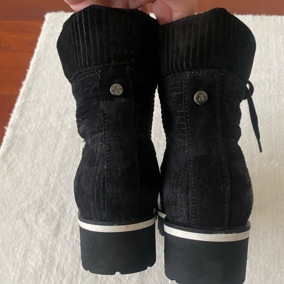 Aquatalia Corduroy Suede Ankle Boots - Picture 3 of 6